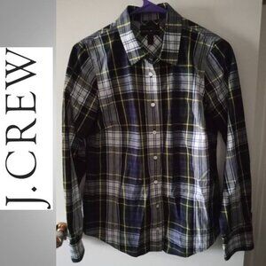 🔥 3/$30 J Crew long sleeve button down shirt top blouse size 6 women's